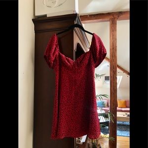 *Sold* Venus Red Squiggle Dress